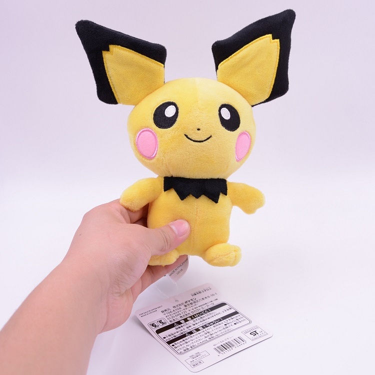 Takara Tomy Pokemon Pichu Plush Lovely Pikachu Juvenile Version Evolution Toy Hobby Collection Doll Kawaii Gift for Girl Takara Tomy Pokemon Pichu Plush Lovely Pikachu Juvenile Version Evolution Toy Hobby Collection Doll Kawaii Gift for Girl