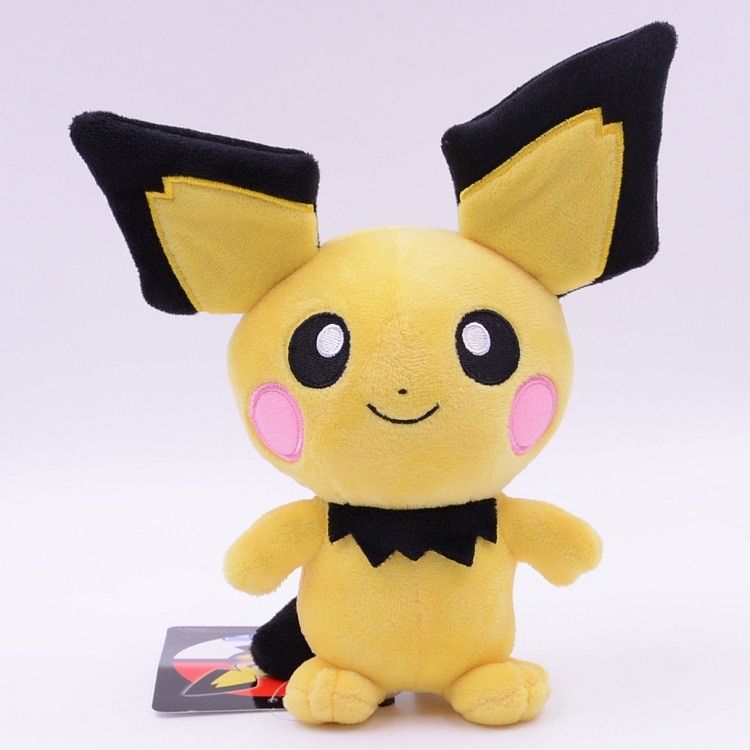 Takara Tomy Pokemon Pichu Plush Lovely Pikachu Juvenile Version Evolution Toy Hobby Collection Doll Kawaii Gift for Girl Takara Tomy Pokemon Pichu Plush Lovely Pikachu Juvenile Version Evolution Toy Hobby Collection Doll Kawaii Gift for Girl