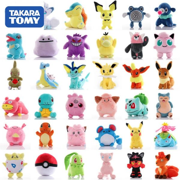 Stuffed Hobby Anime Pokemon Plush Dolls Collection – 7"(Charmander/Squirtle/Pikachu )