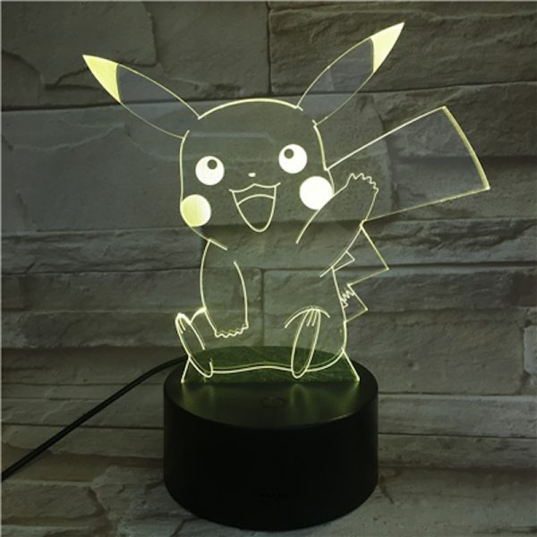 Pokémon 3D LED Night Light:Pikachu/Eevee Charizard/Jigglypuff - Image 4