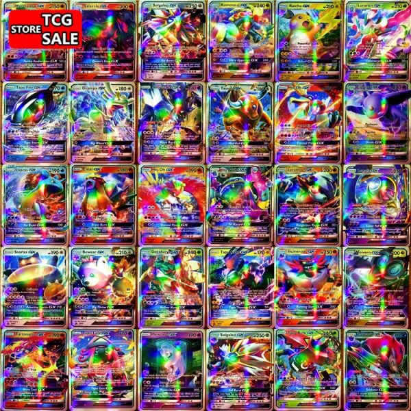 Pokemon GX/MEGA Game Battle No Repeat Shining Cards - 20/60/100/200 PCS