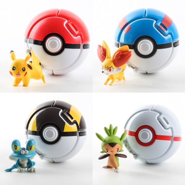 Pokemon Throw N Pop-up Elf Ball with Pokemon Figure Toys Set - Image 2