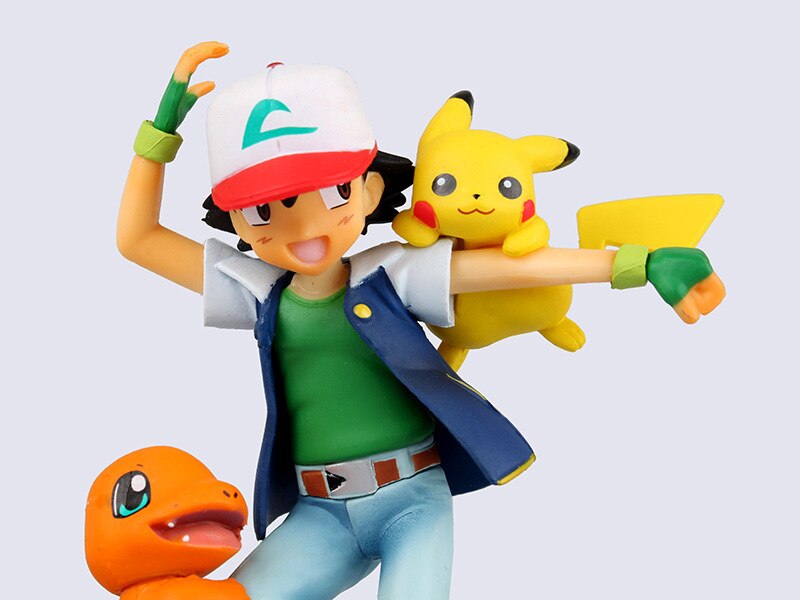 Takara Tomy Pokemon toys Ash Ketchum Pikachu Misty Psyduck Togepi Action Figure Toys Model Toys For Children Birthday Gift