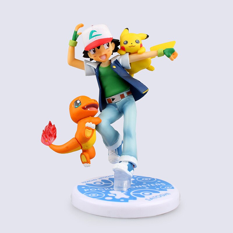 Takara Tomy Pokemon toys Ash Ketchum Pikachu Misty Psyduck Togepi Action Figure Toys Model Toys For Children Birthday Gift
