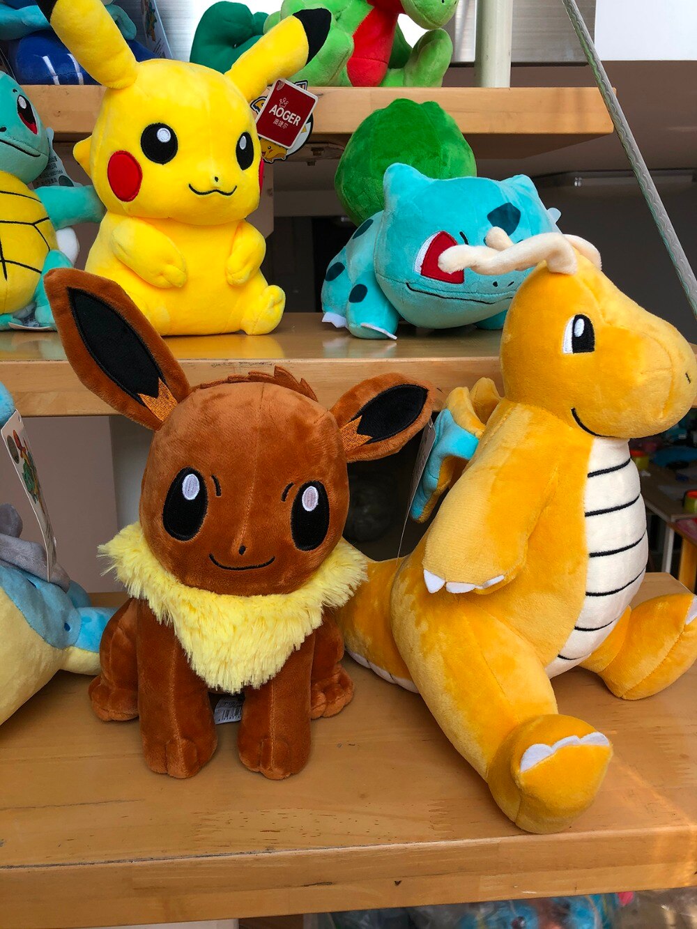 Pikachu Eevee Charmander Squirtle Bulbasaur anime stuffed plush doll Snorlax Mew Lapras Dragonite cute plush toy Kids gifts