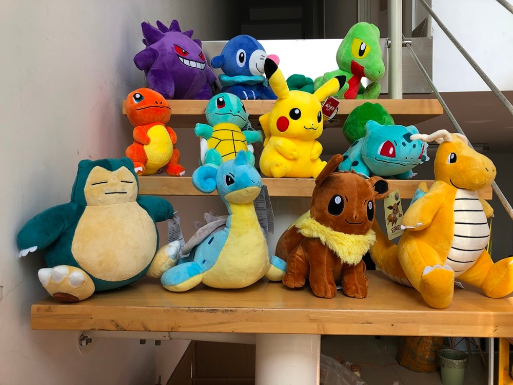 Pikachu Eevee Charmander Squirtle Bulbasaur anime stuffed plush doll Snorlax Mew Lapras Dragonite cute plush toy Kids gifts