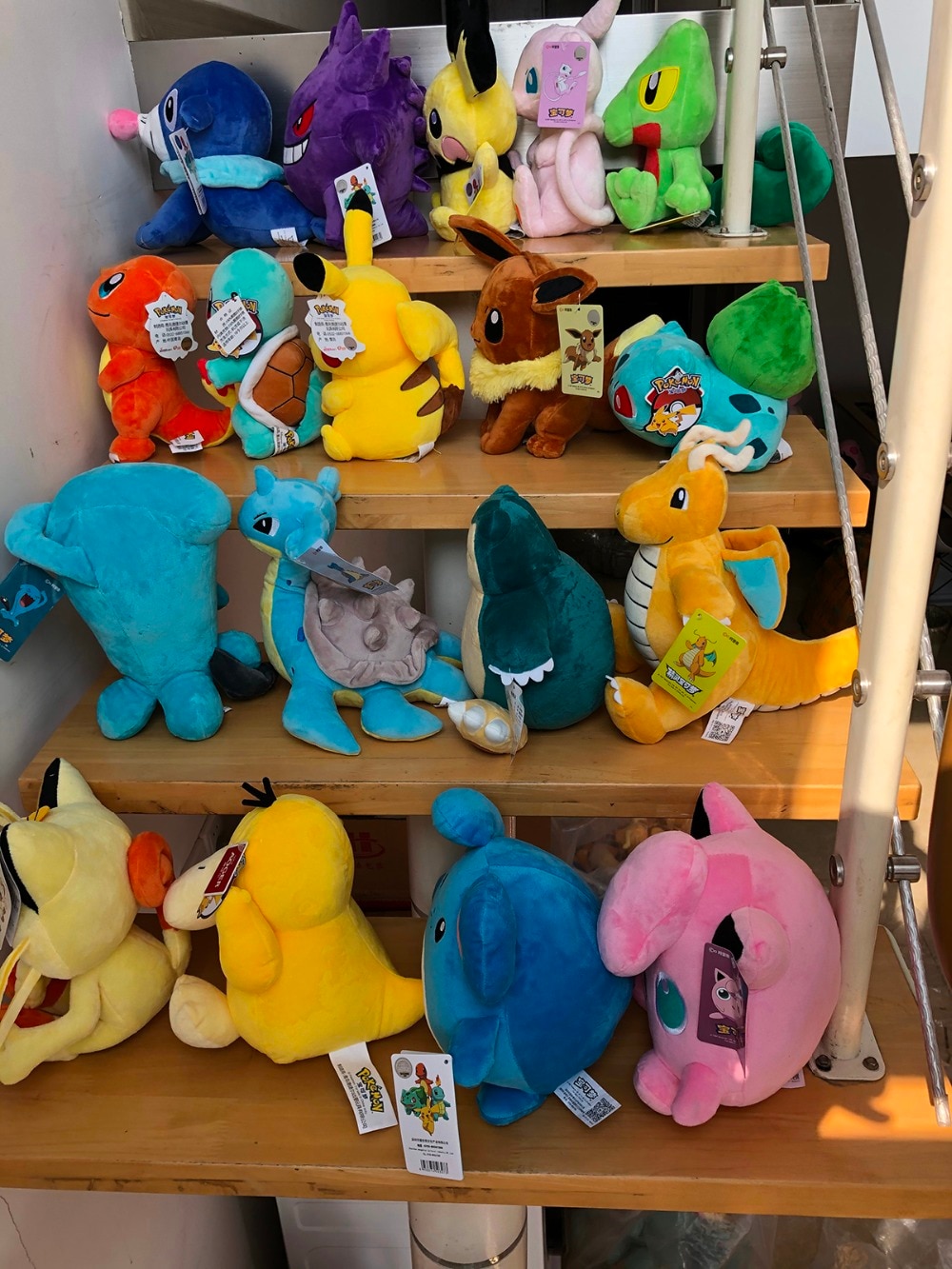 Pikachu Eevee Charmander Squirtle Bulbasaur anime stuffed plush doll Snorlax Mew Lapras Dragonite cute plush toy Kids gifts