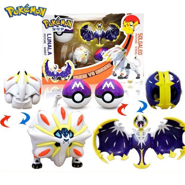 Pokemon Sun&Moon Deformation Pokeball Action Figure Robot Toy