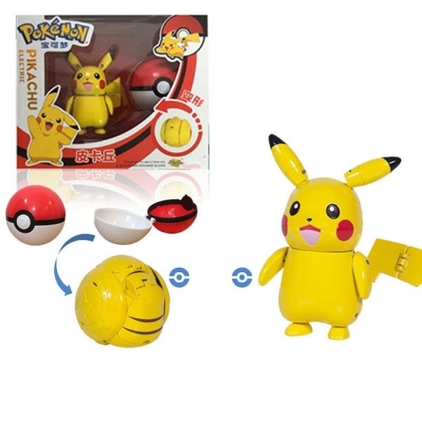 Pokemon Sun&Moon Deformation Pokeball Action Figure Robot Toy - Image 2