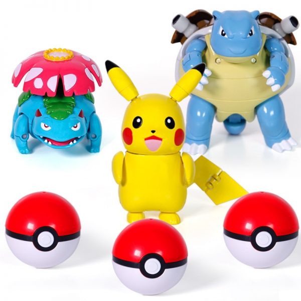 Pokemon Sun&Moon Deformation Pokeball Action Figure Robot Toy - Image 3