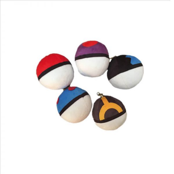 keychain plush ball-2