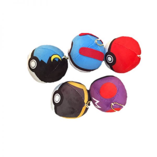 keychain plush ball-8